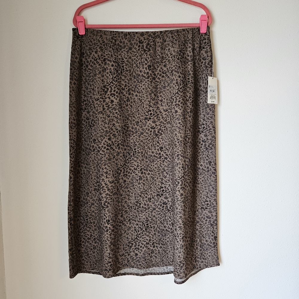 A New Day Leopard Print Skirt